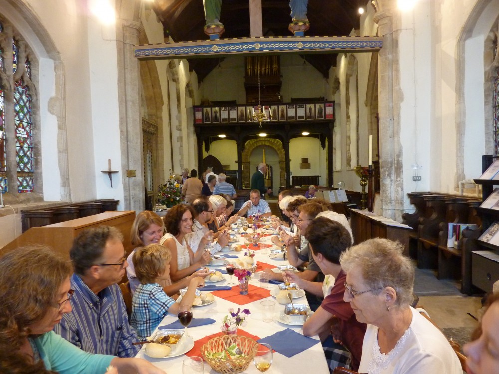 Enjoying a WW1 meal